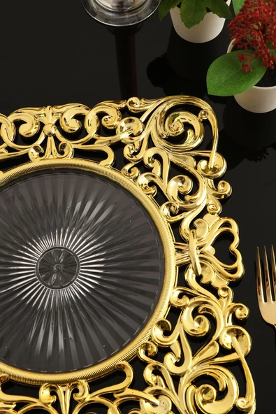 TR Turan Collection HERA 6'lı Supla Seti Gold Renk, Lüks Sert Plastik Supla Seti - 3