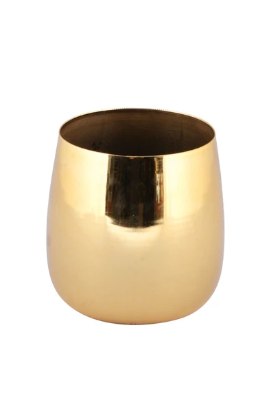 TR Turan Collection ASLI Gold Aranjman, Metal Çiçek Vazosu - ÇİÇEKSİZ - 4