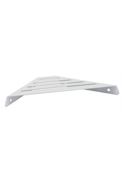 TR Turan Collection Metal Beyaz Banyo Köşe Rafı, Banyo Düzenleyici Raf - 3