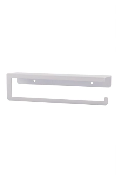 TR Turan Collection Metal Beyaz Raflı Havlu Askısı, Havlu Tutacağı, Kağıt Havluluk - 6