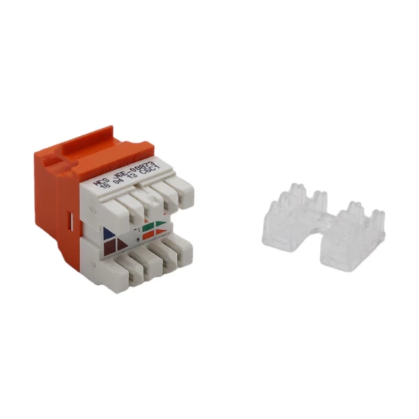 KEYSTONE JACK UTP CAT6 180 D ORANGE (10'LU PAKET ) - 3