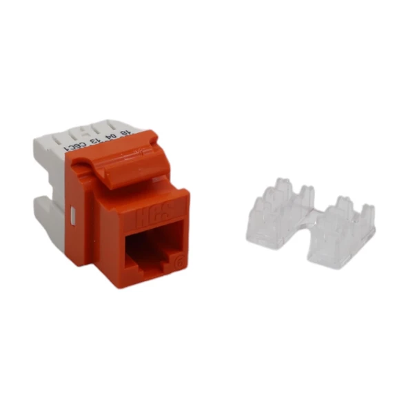 KEYSTONE JACK UTP CAT6 180 D ORANGE (10'LU PAKET )