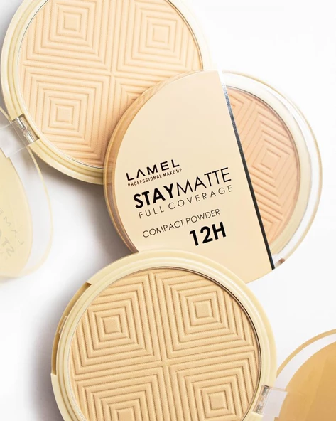 Lamel Stay Matte Compact Kalıcı Mat Pudra No 401 - 5