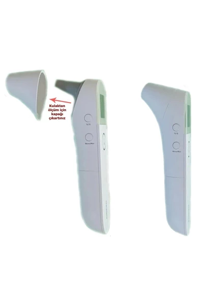 JUMPER MEDİCAL Jumper Temassız Ateş Ölçer Alından Ve Kulaktan , Çocuk Yetişkin Ve Oda Seçenekli Fr410 Gri - 7