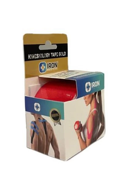 IRON Kinesio Tape Kırmızı Renk Sporcu Kas Ağrı Bandı