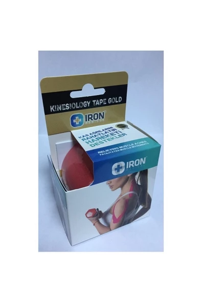 MEDİKAL Iron Kinesiology Ağrı Bandı-kinesio Tape 5cmx5m Kırmızı Renk