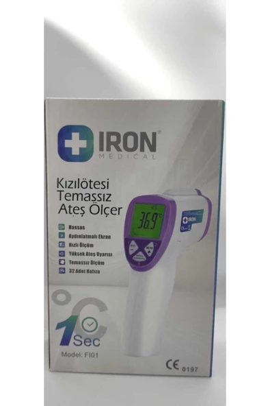 IRONX Iron Kızılötesi Temassız Alından Ateş Ölçer Fı01