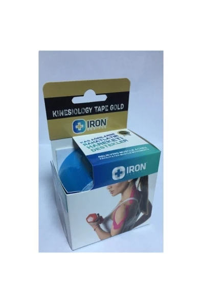 MEDİKAL Iron Kinesiology Ağrı Bandı-kinesio Tape 5cmx5m Mavi Renk