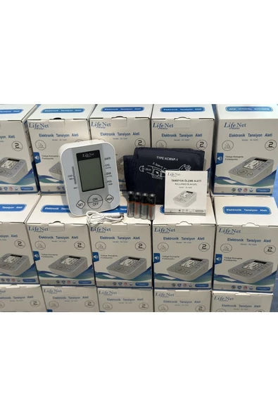 LİFENET Pilli Hafızalı Türkçe Konuşan Koldan Ölçer Elektronik Tansiyon Aleti Jn-163d - 2