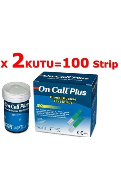 HEİN On Call Plus Ölçüm Çubuğu Test Strip 100 Adet, (50 Adet X 2 Kutu)
