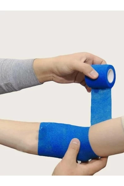 IRON Mavi Kendinden Yapışkanlı Bandaj Koban 10cmx4.5m - 2