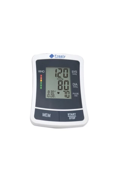 FREELY Pilli Koldan Türkçe Konuşan Tansiyon Aleti Yeni Model Bp-1209 Kol Yok Dijital - 2