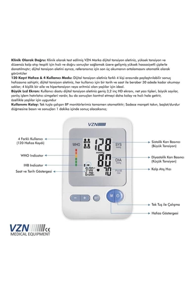 Vzn Koldan Konuşan Tansiyon Aleti Dbp-1334 - 3