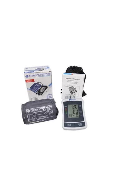 FREELY Pilli Koldan Türkçe Konuşan Tansiyon Aleti Yeni Model Bp-1209 Kol Yok Dijital - 5