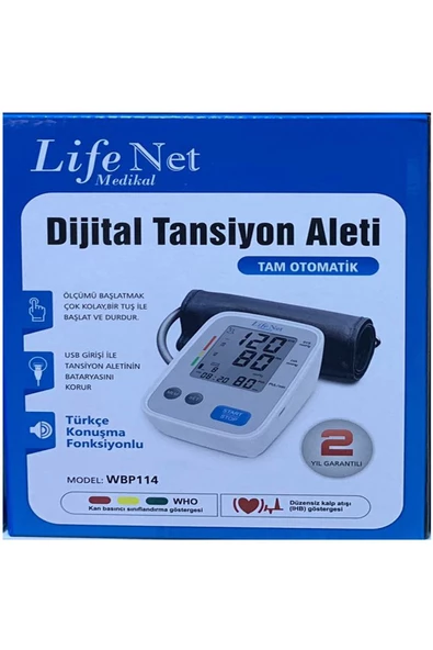 TEKNOTRUST Türkçe Konuşan Üst Koldan Dijital Tansiyon Aleti Wbp114 - 6