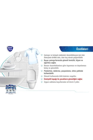 WHİTE KİNG CHLOREX Chlorex Tablet Dezenfektan 100lü - 3