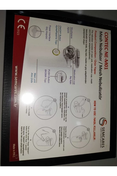 CONTEC Semcares Ne-m01 Taşınabilir Mini Mesh Nebulizatör - 2