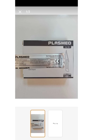 PLASMED 11 No Bistüri Ucu 10 Paket ( 1000 Adet )