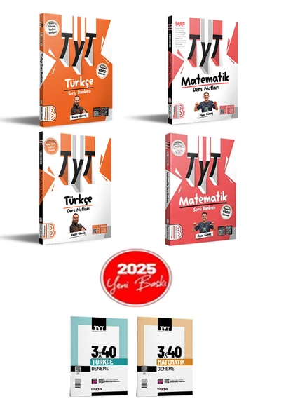 2025 TYT Türkçe - Matematik Ders Notları ve Soru Bankası Seti Benim Hocam Yayınları - Hediyeli ürün görseli 1