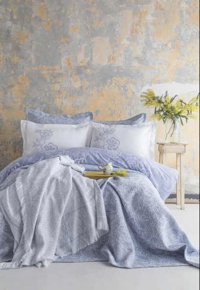 ÇİFT KİŞİLİK TIMELESS SET SORELLA COBALT - YATAK ORTUSU