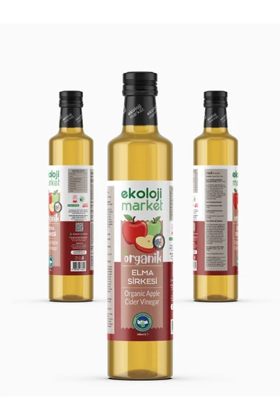 Organik Elma Sirkesi 500 ml - 4