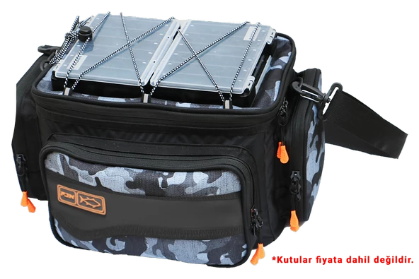 Fujin Black Camo Helper Bag - Balıkçı Çantası - 2