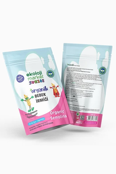 Organik Bebek İrmiği 250 Gr 3 lü Paket  Organic Baby Semolina 250 Gr 3 pack - 5
