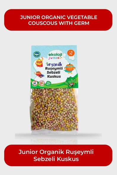 Organik Ruşeymli Sebzeli Kuskus 250gr3Paket Couscous with Organic Wheat Germ Vegetables 250gr3pack - 2