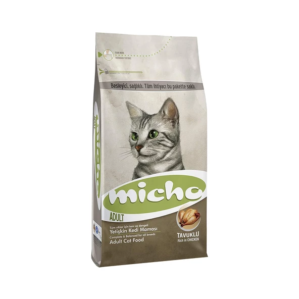 Micho Tavuk Etli, Hamsi Balıklı & Pirinçli Yetişkin Kedi Maması (3 kg)