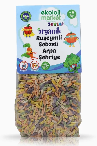 Organik Ruşeymli Sebzeli Arpa Şehriye250gr3Paket Organic Vermicelli Vegetable BarleyNoodle250Gr3pack - 5