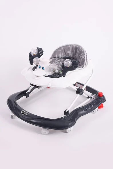 Vavbaby Carolin Oyuncaklı 3 Kademeli Örümcek Bebek Yürüteci Füme - 2