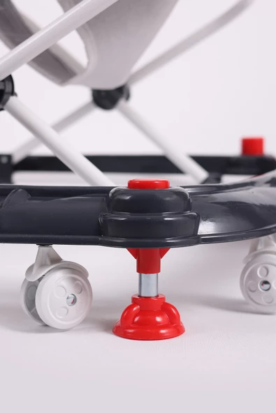 Vavbaby Carolin Oyuncaklı 3 Kademeli Örümcek Bebek Yürüteci Füme - 8