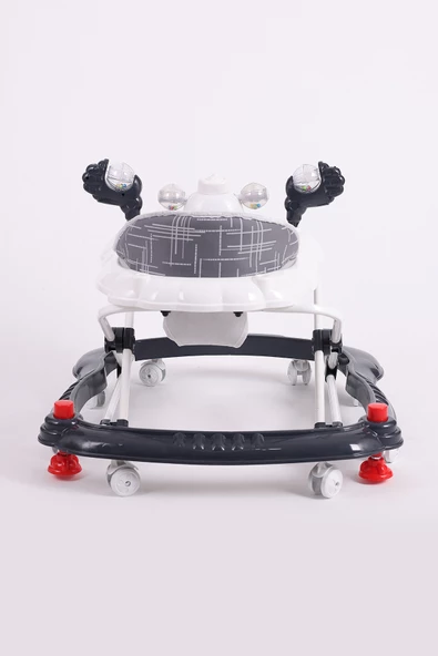 Vavbaby Carolin Oyuncaklı 3 Kademeli Örümcek Bebek Yürüteci Füme - 3