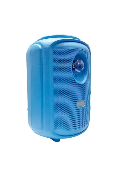 Torima KTS-2111 Mavi RGB Ledli Mikrofonlu Tekerlekli Bluetooth Hoparlör Speaker - 3