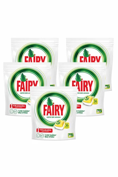 Fairy Hepsi Bir Arada Kapsül Limon 36 lı x 5 Adet