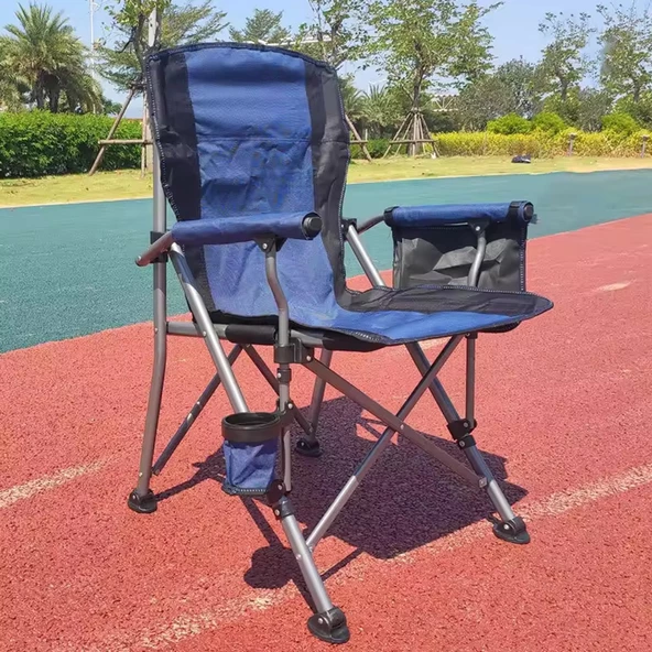 Efsane Kamp - Profesyonel Fold&Go Katlanır Kamp Sandalyesi – Mavi - 6
