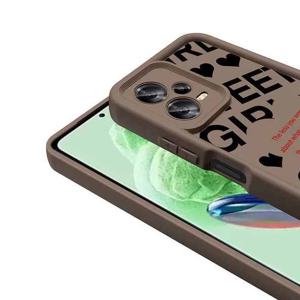 Xiaomi Redmi Note 12 5G Kılıf Kamera Korumalı Baskılı Arka Yüzey Klas Kapak - Resim 5