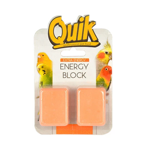 Quik Portakallı Kuş Enerji Bloğu 2'li Paket 3x4cm