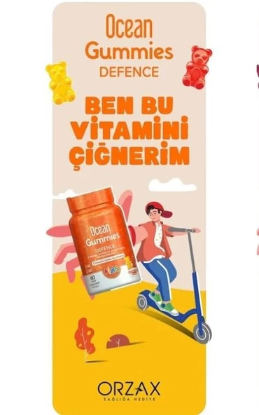 Ocean Gummies Defence Kids 60 Çiğnenebilir Jel