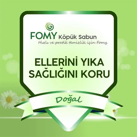 FOMY Doğal ve Narin El Temizleme Köpüğü - Özenle Hazırlanmış Nemlendirici Yenileyici Formül 300ml - 3