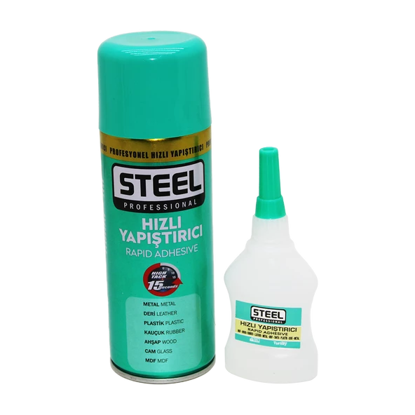 STEEL 400ML+60GR BÜYÜK HIZLI YAPIŞTIRICI (4593)