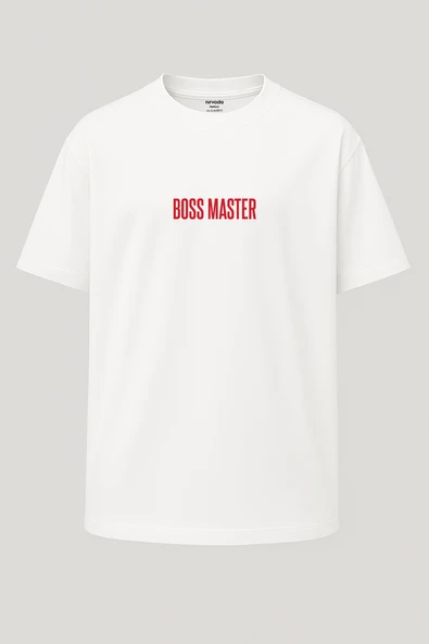 Oversize Boss Master Ahtapot Baskılı Unisex Tişört - Resim 6