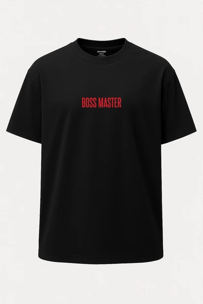 Oversize Boss Master Ahtapot Baskılı Unisex Tişört - Resim 2