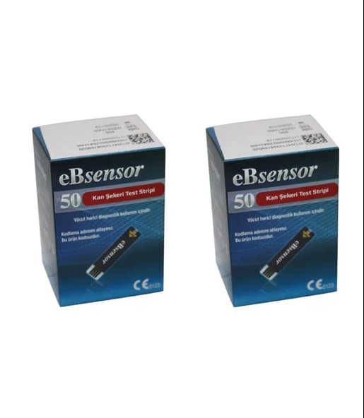 EB Sensor Seker Ölcüm Strip (Stribi) 50 Adet 2 Kutu