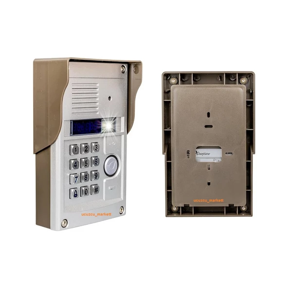 7 İNÇ DOKUNMATİK EKRAN GÖRÜNTÜLÜ DİAFON SİSTEMİ (TEK DAİRE İÇİNDİR ŞİFRE + KARTLI GEÇİŞ ÖZELLİKLİDİR) - 2