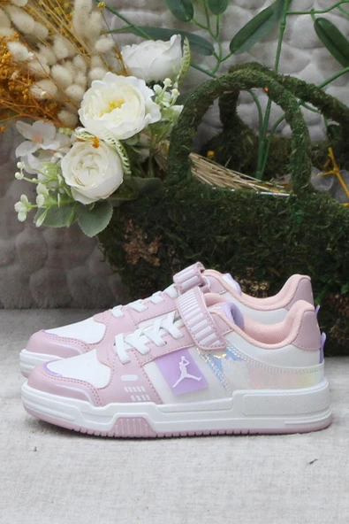 Fort Cool King Kısa Pudra Rahat Sneaker Çocuk Ayakkabı - Resim 3