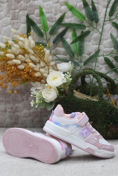 Fort Cool King Kısa Pudra Rahat Sneaker Çocuk Ayakkabı - Resim 5