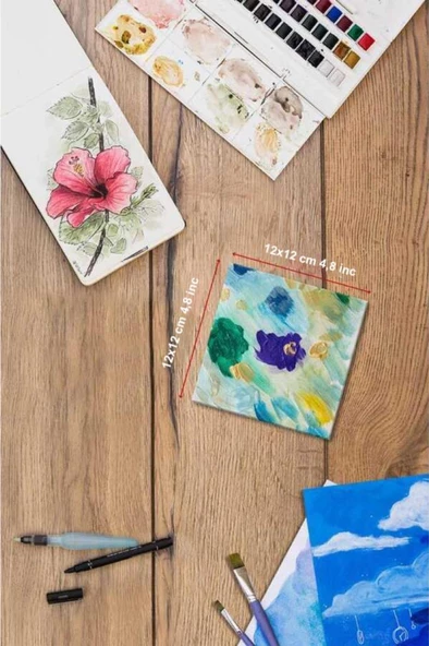 12x12 cm Pres Kompozit Tuval 4'lü Paket - 2