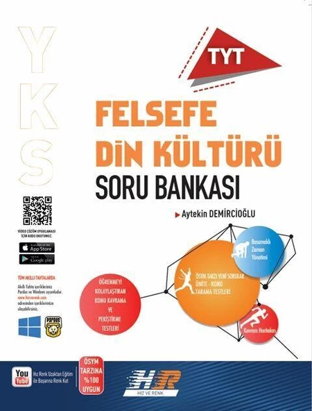 TYT Felsefe Din Kültürü Soru Bankası Hız ve Renk Yayınları