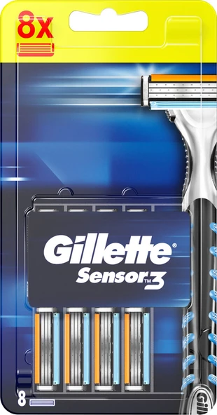 Gillette Sensor3 Yedek Tıraş Bıçağı 8'li - 2